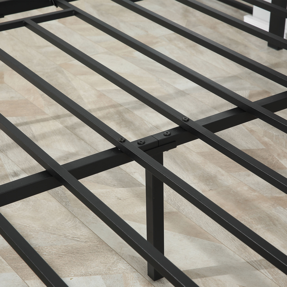King Size Metal Bed Frame with Headboard & Footboard