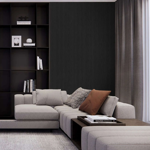 Black Oak Acoustic Panels - 3-Pack, Sound Absorbing Wall Tiles