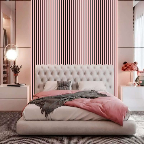 Dusky Pink Acoustic Wall Panels - Sound Absorbing & Fade-Resistant