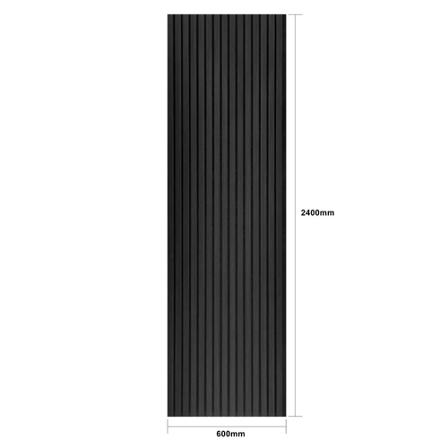 Black Oak Acoustic Panels - 3-Pack, Sound Absorbing Wall Tiles
