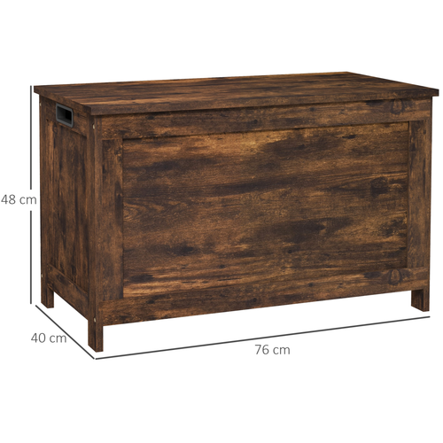 Storage Chest with Safety Hinges - 160kg Capacity, Modern MDF Design