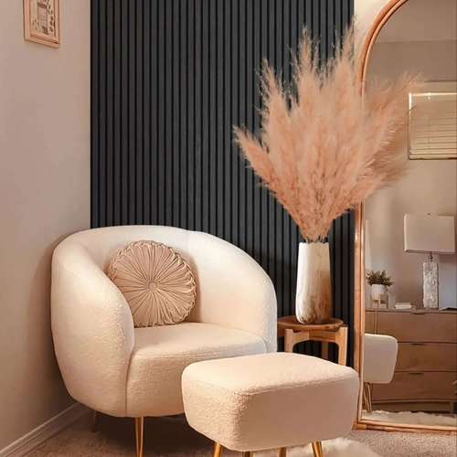 Black Oak Acoustic Panels - 3-Pack, Sound Absorbing Wall Tiles