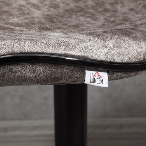 Vintage Bar Stool Set of 2 - Adjustable Height 84-104cm, Microfiber