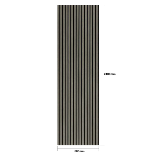 Grey Oak Acoustic Wall Panels - Sound Absorbing & UV-Resistant