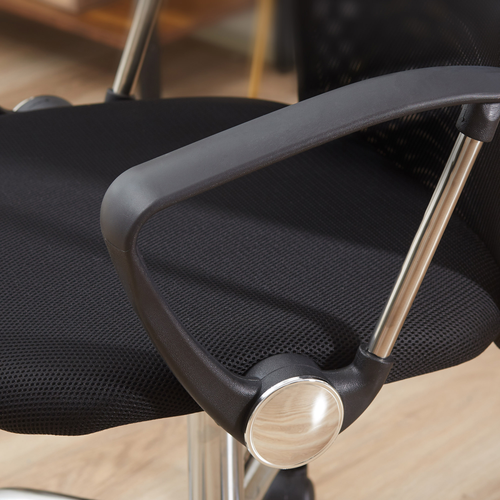 Executive Office Chair - High Back Mesh & PU Leather w/ Lumbar Support